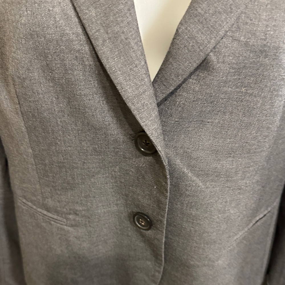 J. Crew Gray Two-Button 100% wool lined Blazer - image 4